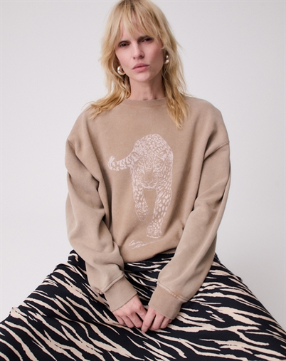 Lala Berlin - Soma Cotton Sweatshirt - Washed Earth Leo